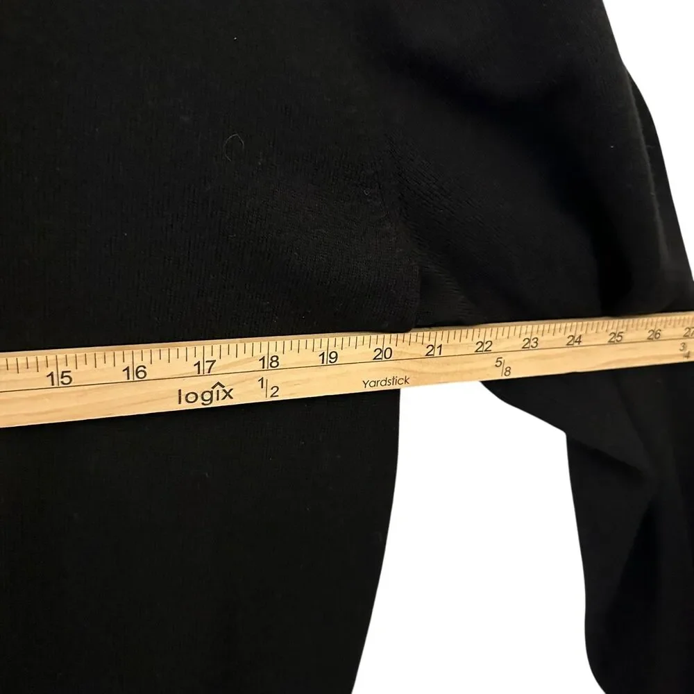 J.‎ Crew Men's Black Merino Wool Blend Henley Sweater Size L